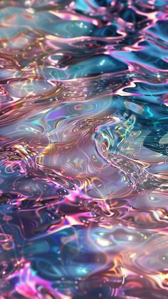 an image of water that is very colorful