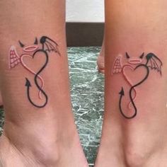 Matching Bff Tattoos, Cute Ankle Tattoos, Cousin Tattoos, Matching Friend Tattoos, Matching Best Friend Tattoos, Bestie Tattoo, Matching Sister Tattoos, Couple Tattoos Unique