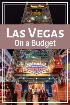 las vegas on a budget with text overlay