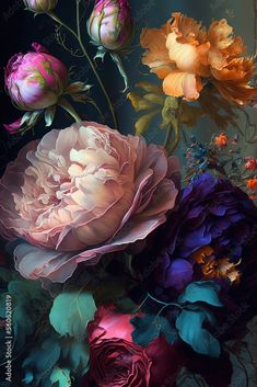 Beautiful roses closeup, ai generated Phone Wallpapers Vintage, Galaxy Wallpaper Iphone, Wallpapers Vintage, Amazing Flowers, Beautiful Roses, Galaxy Wallpaper, Adobe Stock, Beautiful Nature, Stock Illustration