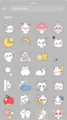 the sticker sheet is filled with cute animals