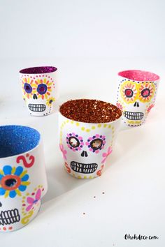 Unleash your crafty skills as we take on the intricate art of sugar skull crafting, but with a twist! Instead of the traditional mediums, we're using humble toilet paper rolls to create stunning day of the dead sugar skull art. This is not just a fun activity to indulge in, but it's also a unique way to express the vibrant culture and heritage of Dia de Muertos. Let's dive into this exciting craft session and bring these beautiful skulls to life. Sugar Skull Crafts, Craft With Paper, Skull Crafts, Intricate Art, Toilet Paper Rolls, Sugar Skull Art