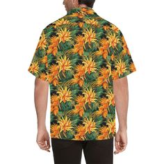 Men's Hawaiian Aloha Shirt- Type: 95% Polyester, 5% Spandex, for men, All-Over Printing.- 7.23 Oz. Personalized and stylish for fashion men. - Made from 95% polyester and 5% spandex, lightweight and comfortable. - Regular fit with short sleeves, perfect top for summer wearing. - Each panel is cut and sewn together to ensure a flawless graphic. - Complete with V-neck and side slits.- Size: S, M, L, XL, XXL, XXXL, XXXXL, XXXXXL. Please calculate your size from the measurement chart below.- Care: M Beach Plus Size, Men Hawaiian Shirt, Vintage Aloha, Sun Flowers, Cool Buttons, Aloha Hawaii, Fits With Shorts, Retro Summer, Top For Summer