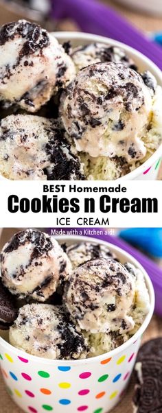 the best homemade cookies in cream ice cream