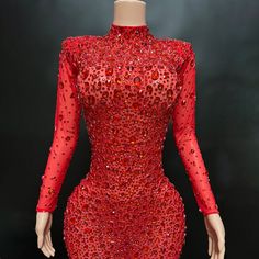 4-6 weeks processing and shipping time This gorgeous sheer red mesh dress is covered in red rhinestones, crystal studs and features a thigh high slit. Perfect for that special night of celebration, especially birthdays! Red Mesh Dress, Ruby Slippers, Rhinestone Dress, Red Rhinestone, Fall Fashion Outfits, Mesh Dress, Thigh High, Thigh Highs, Fall Fashion