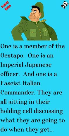 an image of a man in uniform with words above him that read, one is a member of the gestap