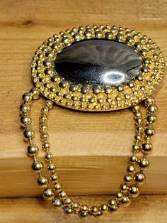 Vintage Gunmetal Cabochon with Gold Tone Chains | Retro 1980s Costume Jewelry | eBay 1980s Costume, Contemporary Costumes, Vintage Watches, Costume Jewelry, Antique Jewelry, Decorative Accessories, Vintage Antiques, Ebay Store, Beaded Jewelry