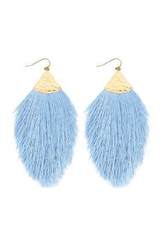 Tear Drop Tassel Earrings Blue Fringe Dangle Chandelier Earrings, Blue Dangle Earrings With Latkans, Blue Dangle Tassel Earrings With Fringe, Blue Fringe Drop Earrings, Elegant Blue Fringe Jewelry, Blue Fringe Tassel Earrings For Party, Blue Tassel Drop Earrings, Blue Latkan Drop Earrings, Blue Fringe Tassel Drop Earrings