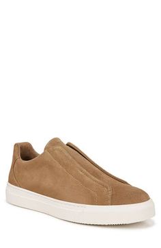 Amplify the casual refinement of your everyday look with this classic slip-on sneaker fashioned from smooth suede. Leather upper and lining/rubber sole Imported Sneaker Men, Mens Shoes Sneakers, Everyday Look, Suede Leather, Sneakers Fashion, Slip On Sneaker, Rubber Sole, Camel, Leather Upper