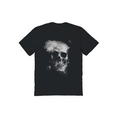 Embrace your spooky side in this Men's Smoky Space Skull Graphic Tee. Embrace your spooky side in this Men's Smoky Space Skull Graphic Tee. FEATURES Crewneck Short sleevesFABRIC & CARE Cotton Machine wash Imported Size: L. Color: Black. Gender: male. Age Group: adult. Skull Graphic, Graphic Tee Shirts, Mens Graphic Tee, This Man, Graphic Tee, Age Group, Graphic Tees, Tee Shirts, Crew Neck