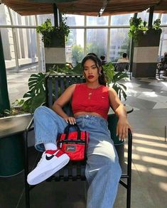 Looks Hip Hop, Streetwear Inspo, Skater Girl Outfits, A Chair, Looks Style, Girls Fashion, Streetwear Outfit