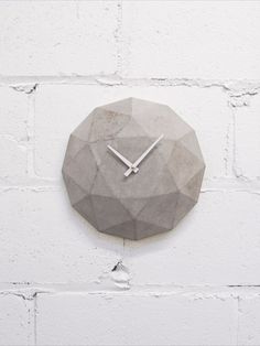 Cairo Star Cut Concrete Wall Clock Concrete Clock, Geometric Clock, Have A Great Night, Traditional Diamond, Wall Clock Modern, Concrete Wall, Clock Design