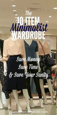 The Benefits of the 10 Item Wardrobe | Is your closet driving you nuts? Too many clothes but nothing to wear? Save money, time and your sanity by implementing a 10 item wardrobe. Learn all you need to know here! #10ItemWardrobe #Minimalism #MadamChic - Smart Money, Simple Life Simple Chic Wardrobe, 10 Piece Capsule Wardrobe, 10 Piece Wardrobe, 10 Item Wardrobe, How To Have Style, Mode Tips, Money Save, Wardrobe Planning, Minimalist Capsule Wardrobe