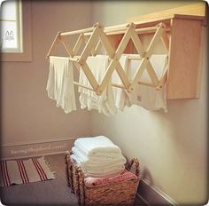 LARGE DRYING RACK WALL UNIT - Amish Handmade Folding 30 Dowel Maple Wood Clothes Laundry Hanger Wood Clothes Drying Rack, Wall Drying Rack, Laundry Drying Rack, Bathroom Toilet Paper, Laundry Hanger, Bathroom Toilet Paper Holders, Laundry Rack, Drying Rack Laundry, Wood Clothes