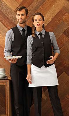 Restaurant Dress Uniform, Steakhouse Uniform, Restaurant Server Outfit, Fancy Waiter Uniform, Restaurant Server Uniforms