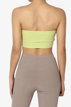 Embrace a playful yet chic vibe with our Colorblock Bow Knot Tie Front Bandeau.This eye-catching Strapless Crop Top features a bold colorblock design, accented with a charming bow knot for a touch of femininity.The ribbed texture adds a modern twist, making it perfect for pairing with over a tank top and high-rise jeans or flowy maxi skirts.Ideal for sunny days out or stylish evenings, it's a versatile addition to your wardrobe. Add this must-have top to your collection and turn heads with every stepColorblock design bandeau, ideal for summer parties or beach outgoingBow knot tie front detail, Double-lined front, No wireRibbed texture for a trendy look, perfect for high waisted jeans or skirtsStrapless style for a chic and stylish outfitModel size : 5'3" height, 33" bust, 24" waist, 34" hi Chic Multicolor Bandeau Tube Top, Trendy Green Bandeau Tube Top, Green Trendy Tube Top For Spring, Green Solid Color Crop Top, Casual Green Bandeau Tube Top, Trendy Green Strapless Tube Top, Green Seamless Tube Top For Summer, Green Bandeau Crop Top For Spring, Chic Green Bandeau Crop Top