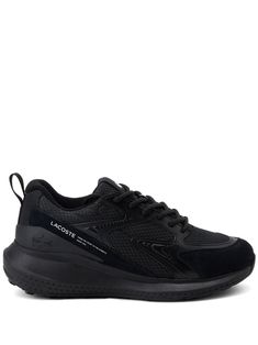 black mesh panelling pull-tab at the heel logo print to the side logo-print tongue front lace-up fastening round toe chunky rubber sole Jogging Sneakers With Perforations And Round Toe, Modern Running Shoes With Perforated Toe Box For Streetwear, Mesh Sneakers With Textured Sole And Round Toe, Sporty Chunky Sneakers With Perforations And Round Toe, Sporty Chunky Sneakers With Perforated Toe Box, Sporty Running Shoes With Perforated Toe Box For Streetwear, Synthetic Sneakers With Textured Sole For Sports, Jogging Sneakers With Rubber Waffle Outsoles, Mesh Sneakers With Perforated Toe Box