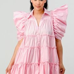 This Adorable Baby Doll Dress Is Perfect For Any Occasion. Dress Her Up Or Down. Available In Pink And White The Dress Does Not Stretch. The Model In Pink Is Wearing A Small. Cute Puff Sleeve Dress With Ruffles, Pink Ruffled Dress With Short Sleeves, Pink Short Sleeve Dress With Ruffles, Cotton Puff Sleeve Party Dress, Pink Ruffled Mini Dress For Casual Wear, Cute Pink Puff Sleeve Dress With Ruffles, Spring Knee-length Bubble Dress With Ruffles, Cute Ruffled Mini Dress For Daywear, Pink Ruffled Mini Dress With Short Sleeves