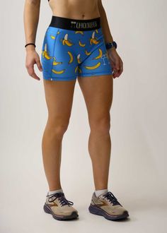 Do you have ChicknLegs? The ChicknLegs 3" compression running shorts are known for their lightweight feel, ultra soft fabric, comfortable waistbands, and funny printed designs. Features: ✔ Soft elastic waistband provides a smooth fit that stays in place ✔ Spandex and polyester blend provide ultimate comfort without chaffing✔ Machine washable ✔ 3" Inseam ✔ Model is 5'0" - 105 lbs - Size XS How It's Made: ✔ 76% Polyester, 24% Elastane Blue Fitted Athletic Shorts For Running, Fitted Blue Athletic Shorts For Running, Casual Squat Proof Shorts With Short Leg, Squat Proof Casual Shorts With Short Legs, Casual Durable Shorts, Casual Squat Proof Shorts, Fun Sports Shorts, Moisture-wicking Short Boxer Briefs For Running, Casual Biker Shorts For Running With 4-way Stretch