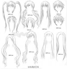 Pour dessiner un manga Ponytail Drawing, Manga Drawings, Anime Face, Drawing Bases, How To Draw Anime Hair