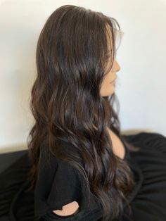 Danielle, your essential luster locks piece! PRE-ORDER- SEE RETURN POLICY link below!* ~ Darkest Brown ~ 22" length (subtle layers+ face framing for natural look) ~ 130% Hair Density ~ Multi-directional parting- parting can be moved! (Styled with free messy part for fun undone beachy wave look, but you can also style with that flat defined parting like "Lucy wig" for example and achieve the same look! ~ Bleached knots, plucked hairline, baby hairs + Face Framing ~ Highest Quality Brazilian texture human hair ~ Gamini Invisible Lace Ear- To- Ear ~ Cap Construction- Hand-tied Lacetop with closed wefted back for durability. ~ 2 Clips by ear, comb, adjustable strap- to adjust size accordingly ~ Ear tabs ~ Air Dries nearly straight * See Return/ Shipping Policy * Displayed with Foundation powde Ear Cap, Invisible Lace, Beachy Waves, Hair Density, Face Framing, Pre Order, Lace Tops, Baby Hairstyles, Human Hair