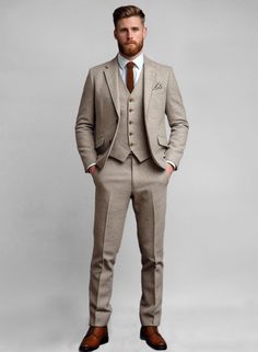 Every Man should own at least one of these, our customers always return to buy more. 
The pinnacle of style and sophistication, a well-made Tweet Suit redefines the classic gentleman.  This suit is crafted from superior pure wool Tweed fabric which is a high-quality, premium material that is weather resistant, warm, and built for comfort. 
Tweed suits are perfect for any occasion because they're timeless, classic, and the best suit you'll ever wear.  Pick your style of jacket and trousers from several classic color options and designs. Every suit is made-to-measure and custom fitted to your measurements and preferences, letting you showcase your very best self for every occasion. 
 
 Dry Clean. Classic Tweed Suit For Business Casual, Classic Tweed Business Casual Suit, Timeless Tweed Suit With Welt Pockets, Tweed Notch Lapel Suit For Business Casual, Business Casual Tweed Suits With Notch Lapel, Tweed Three-piece Suit With Notch Lapel For Work, Classic Tweed Suits With Suit Collar, Formal Tweed Three-piece Suit With Notch Lapel, Tweed Three-piece Suit With Notch Lapel For Business