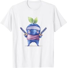 Amazon.com: Blueberry Ninja Kawaii Tee T-Shirt : Clothing, Shoes & Jewelry