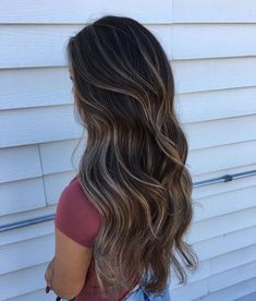 Balyage Long Hair Black Hair, Dark Hair W Highlights, Long Brown Hair With Highlights Balayage, Dark Brunette Balayage Hair Blonde, Long Dark Brown Hair Balayage, Brown Bolyoge Hair, Dark Hair Color Ideas For Summer, Balayage Hair On Brown Hair, Summer Hair For Brunettes Dark Brown