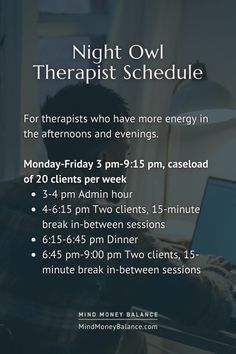 Average Caseload for Mental Health Therapists → What's the Magic Number? Tips For Therapists, Therapist Office Design Private Practice, Mental Health Counselor Career, Therapist Schedule, Psychodynamic Theory, Becoming A Therapist, Money Balance