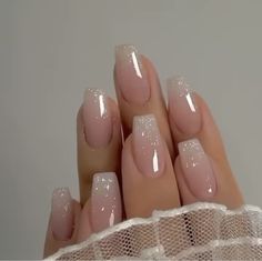 Pink Bday, Light Colored Nails, Colored Nail Tips, Bday Nails, Long Press On Nails, Nagel Tips, Easy Nails, Colorful Nails, Glamour Nails