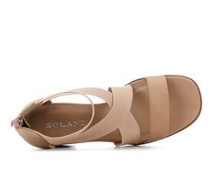 Introducing the Solanz Juice Dress Sandals – a chic and versatile choice for your dressier occasions. Whether you're attending a wedding, a special event, or just want to elevate your everyday look, these sandals are designed to add a stylish flair to your ensemble. Open toe, Easy back zip-up closure for a secure fit, Lightly padded footbed, Smooth synthetic lining, Durable texture outsole | Women's Solanz Juice Dress Sandals in Dark Nude Size 10 Chic Wedge Sandals For Spring Wedding, Beige Formal Wedge Sandals For Summer, Spring Formal Beige Wedge Sandals, Elegant Spring Vacation Wedge Sandals, Comfortable Sand-colored Summer Sandals, Synthetic T-strap Sandals With Removable Insole For Summer, Beige Non-slip Synthetic Sandals, Adjustable Brown Sandals With Cork-bed Midsoles, Brown Synthetic T-strap Sandals With Removable Insole