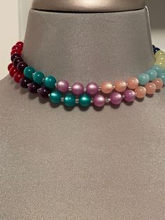 Multi-colors plastic beads necklace 13" long $26 For INTERNATIONAL SHIPPING please ask for cost of shipping before bidding thank you :) Beaded Necklaces, Plastic Beads, Beads Necklace, Favorite Jewelry, Accessory Gift, Multi Color, Beaded Necklace, Jewelry Necklaces, Bathing Beauties