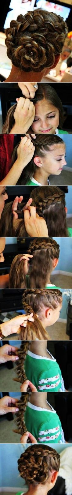 Trenzas hermosas Lehenga Hairstyles, Flower Braids, Hairstyles Indian, Weddings Receptions, Diy Braids, Bridal Hairstyles, Short Hairstyle, Indian Weddings, Wedding Receptions