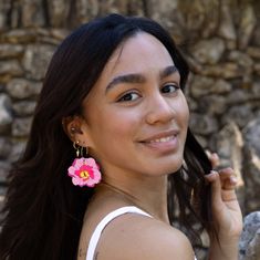 Our Pink Hibiscus Earrings infuse tropical vibrance into your wardrobe. Each piece is hand-painted with care and precision. Add a touch of island paradise to your look, no matter where you are! 🌺🏖️✨ 🐠 Design: Hand-painted pink Hibiscus flower earrings on lightweight sustainable Baltic Birch wood.🎨 Colors: Striking shades of light pink with a touch of neon pink and bright yellow accents.📏 Size: Approximately 1.5 inches in length, lightweight and comfortable for all-day wear.✨ Finish: Glossy, Pink Flower-shaped Jewelry For Vacation, Pink Flower Jewelry For Vacation, Pink Flower Earrings For Beach, Handmade Pink Flower Earrings For Beach, Pink Earrings For Beach, Pink Beach Earrings, Hibiscus Earrings, Shades Of Light Pink, Pink Hibiscus Flower