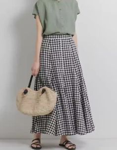 Features: Item: Loose Casual Plaid Skirt Gender: Women Material: Cotton, Linen Process: / Style: Loose, Casual Season: Spring, Autumn, Summer Color: Black Size: One Size Size Length(cm) Hem Waist(cm) Hip(cm) One Size 88 / 68-80 97 Summer Plaid Pleated Skirt, Plaid Long Skirt For Spring, Plaid Workwear Skirt For Summer, Plaid Skirt For Summer Workwear, Black Houndstooth Skirt For Spring, Spring Black Houndstooth Skirt, Casual Houndstooth Skirt For Summer, Casual Gingham Skirt For Summer, Summer Plaid Flared Skirt