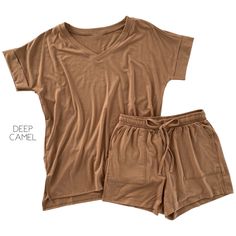 Cozy up with these ultra-comfy, soft lounge sets! Available in the perfect colors for the season and priced just right. Set includes shorts and a comfy top. 57% Polyester 38% Rayon 5% Spandex Cozy Relaxed Pajama Shorts For Leisure, Cozy Relaxed Fit Pajama Shorts For Leisure, Cozy Leisure Pajama Shorts, Casual Solid Pajama Shorts For Loungewear, Solid Color Leisure Sleepwear Relaxed Fit, Solid Color Relaxed Fit Sleepwear For Leisure, Solid Relaxed Fit Sleepwear For Leisure, Sporty Solid Color Sleepwear For Lounging, Sporty Solid Sleepwear For Lounging