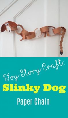 a paper chain is hanging on the door with text overlay that reads, how to make