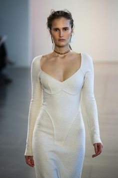 Model Alla Kostromichova walks the runway for Bevza during New York Fashion Week #Sponsored , #Sponsored, #SPONSORED, #Kostromichova, #Model, #Fashion, #walks Bevza Dress, Subversive Basics, Clever Business Cards, The Vampires Wife, Catherine Walker, Laquan Smith, Azzedine Alaia, Rosie Assoulin, Clothing Designs