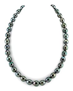 Buy 8-10mm Dark Tahitian South Sea Baroque Pearl Necklace for $ 599 - The Pearl Source South Sea Pearl Necklace, Tahitian Pearl Necklace, Pearl Strands Necklace, Gold Baroque, Cultured Pearl Necklace, Baroque Pearl Necklace, Buy Necklace, Real Pearls, Pearl Set