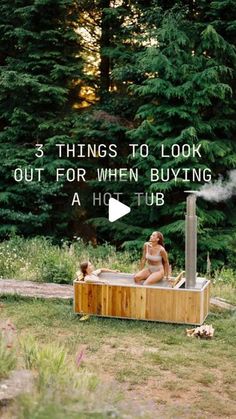 Here are three things to look out for when investing in a Hot Tub  1. Where is it Made? 🌎  2. What is it made with? 🪵  3. Kid-Friendly? ⭐️  READ MORE AT HELLOGOODLAND.COM Off Grid Cabin, Short Term Rental, Rain Or Shine, Safe Haven, Holiday Rental, Kid Friendly, Hot Tub