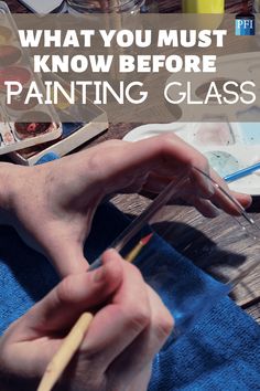 Painted Furniture Ideas | 3 Ways to Hand-Paint Glass - Painted Furniture Ideas Painted Furniture Ideas, Painting On Glass Windows, Glass Paint Markers, Hand Painted Glassware, Painting Glass, Glass Painting Designs, Stained Glass Paint