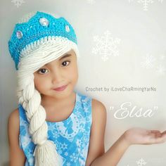 My handmade elsa frozen crochet hat is cute,simple and elegant. The colors look rich and I make sure all orders have the exact details from the picture with good quality and craftmanship. This will look good on your baby or girls,women it can be used as baby photos props, elsa costume. For moms,mom to be, Who doesn't want their baby or girls looks nice like a cute elsa in frozen or princess? I'll be delighted to knit this crochet elsa hat for you. Let me know the exact age and size of the person Disney Crochet Hats, Frozen Crochet Hat, Frozen Hat, Yarn Wig, Princess Hat, Disney Jasmine, Crochet Kids Hats, Yellow Birthday, Crocheted Hats