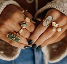 jade stone adjustable ring Size 10 Rings Women, Boho Jewelry Rings, Boho Aesthetic Jewelry, Trendy Adjustable Crystal Open Ring, Trendy Adjustable Open Crystal Ring, Adjustable Trendy Crystal Ring, Adjustable Trendy Crystal Ring With Metal Detail, Trendy Gemstone Ring Jewelry, Trendy Gemstone Ring