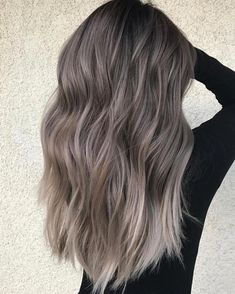 Ash Brown Hair, Ash Hair Color, Silver Blonde, Ombré Hair, Trendy Hair Color, Hair Color Highlights, Brown Blonde Hair, Ombre Hair Color