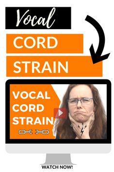 the words vocal and cord are in front of a computer screen