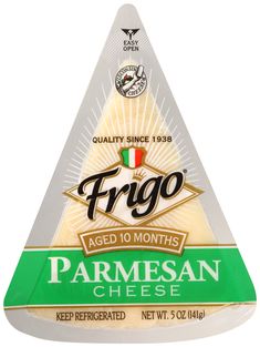 frigoo parmesan cheese is shown on a white background in this image