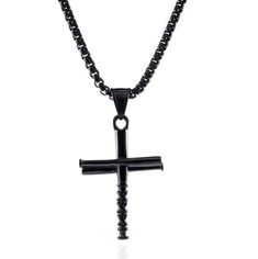 "Four bats woven together to create your cross. 100% stainless steel! Comes with a FREE 16\" 18\" 20\" 22\" 24\" and 26\" stainless steel necklace. Handcrafted, no tarnish finish manufacturing that will last through the years! Been through the fire and now back!" Stainless Steel Cross Necklace For Streetwear, Stainless Steel Cross Necklaces For Streetwear, Baseball Cross, Mini Pendants, Steel Necklace, Stainless Steel Necklace, Box Chain, The Fire, Pendant Necklaces