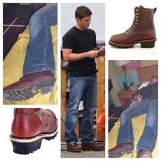 dean winchester boots - Buscar con Google Dean Winchester Aesthetic Clothes, Dean Winchester Aesthetic Outfit, Dean Winchester Clothes, Dean Winchester Style, Dean Winchester Outfit, Dean Winchester Aesthetic, Dean Winchester Cosplay, Supernatural Fashion, Impala 67