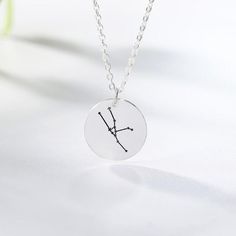 Our Constellation Necklace is the perfect pendant necklace for anyone - whether you're a Virgo, Aries, or Libra! A perfect custom gift and timeless keepsake. Metal: 925 sterling silver; optional 18k yellow / white or rose gold vermeil Pendant diameter: 13 mm / 0.51" Chain style: silver round link cable chain Hypoallergenic: nickel-free materials used therefore suitable for those with metal allergies Virgo Aries, Astrology Jewelry, Constellation Necklace, Necklace Sterling Silver, 18k Rose Gold, Cable Chain, Constellations, Gold Vermeil, Or Rose