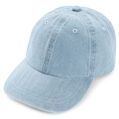 * Durable, timeless construction
 * Breathable eyelets and sweatband
 * Adjustable for comfort Types Of Caps, Denim Baseball Cap, Different Hats, Hat Types, Classic Hats, Bad Hair Day, Denim Design, Bad Hair, Light Wash Denim